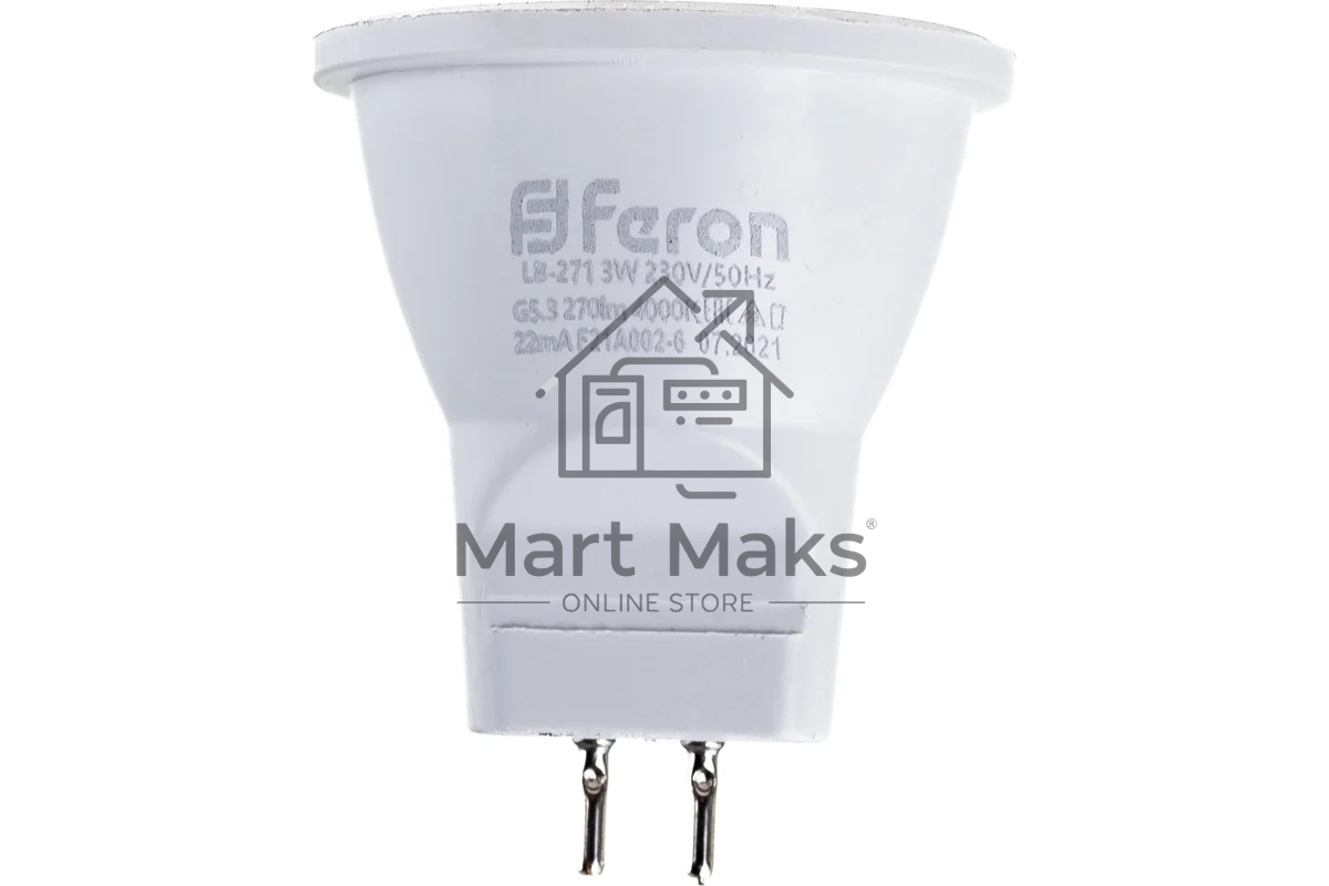 Лампа светодиодная FERON LB-271 (25552) 3W 230V G5,3 4000K
