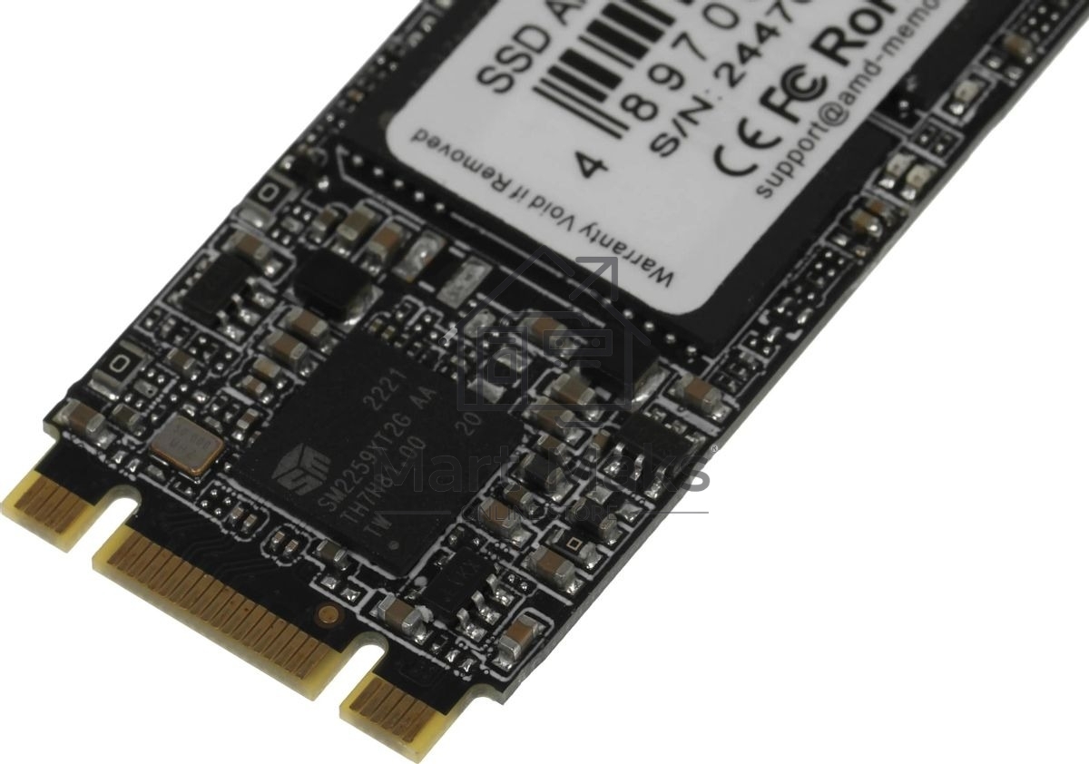 Накопитель SSD AMD Radeon R3MS0960G8, 960Gb, M.2 2280, SATA, R/W 550/500