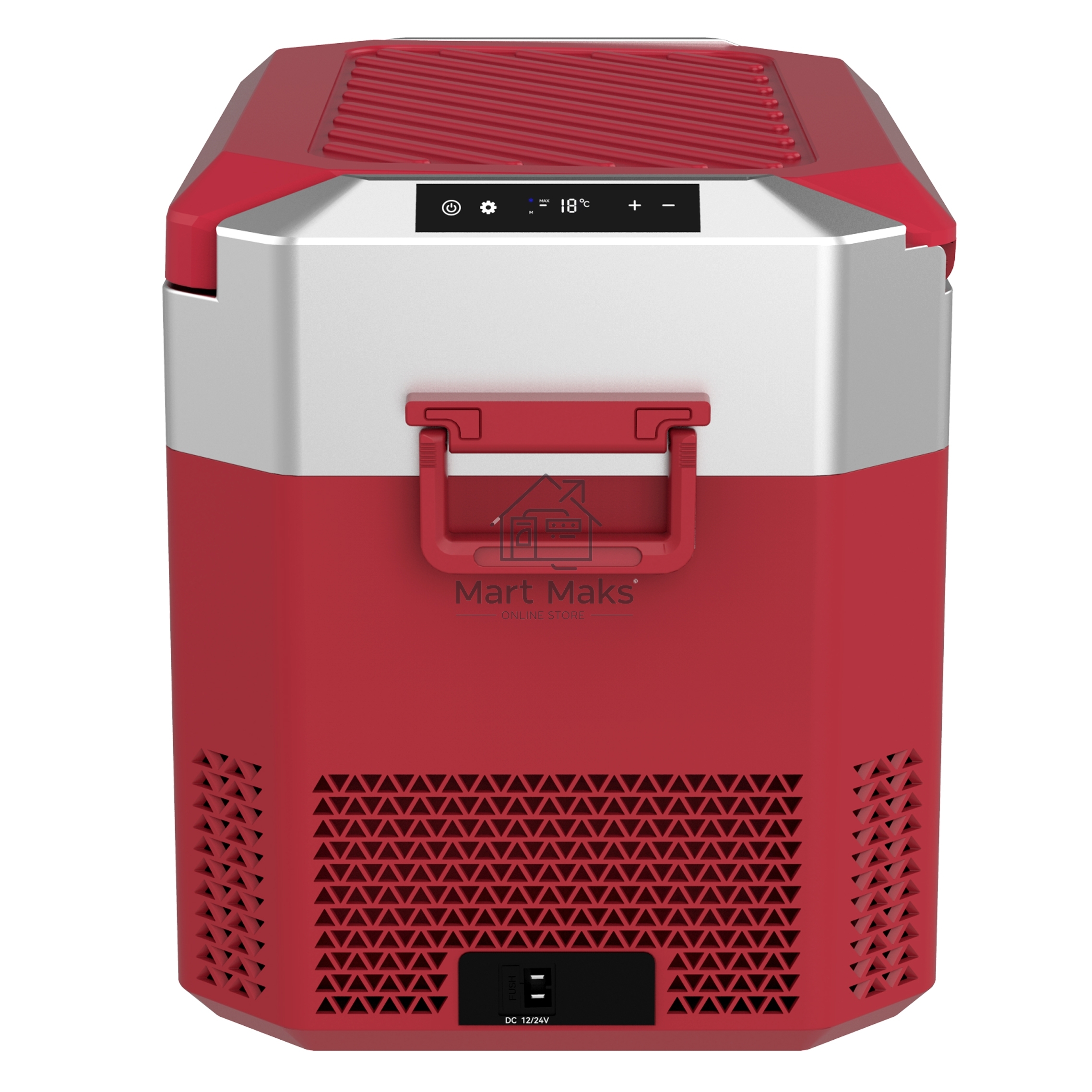 Холодильник автомобильный бордовый Бирюса НС-30P3