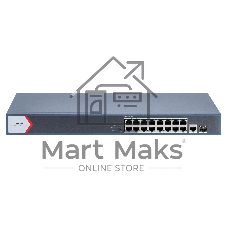 Коммутатор iFLOW F-SW-EM618POE-VM, 16×1 Гбит/с PoE + 2×1 Гбит/с Комбо (RJ45/SFP), настраиваемый