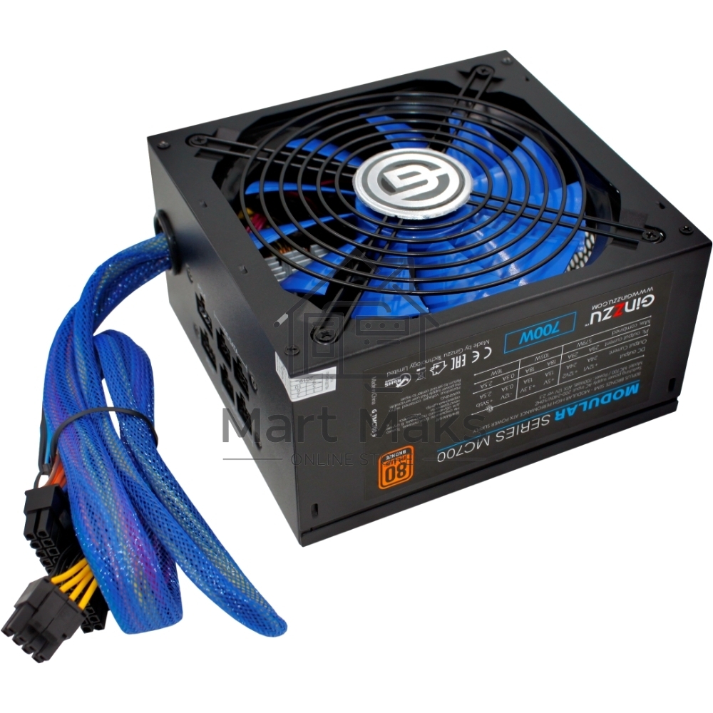 Блок питания Ginzzu MC700 700W 14CM 80 PLUS Bronze,