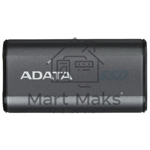Твердотельный диск A-DATA External SC750 серый SC750-500G-CCBK 500GB USB 3.2 Gen 2 Type-C, R/W -1050/1000 MB/s