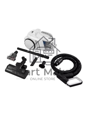 Пылесос Polaris PVC 1909 белый, 650/2200 Вт, уборка сухая, пылесборник контейнер 3 л