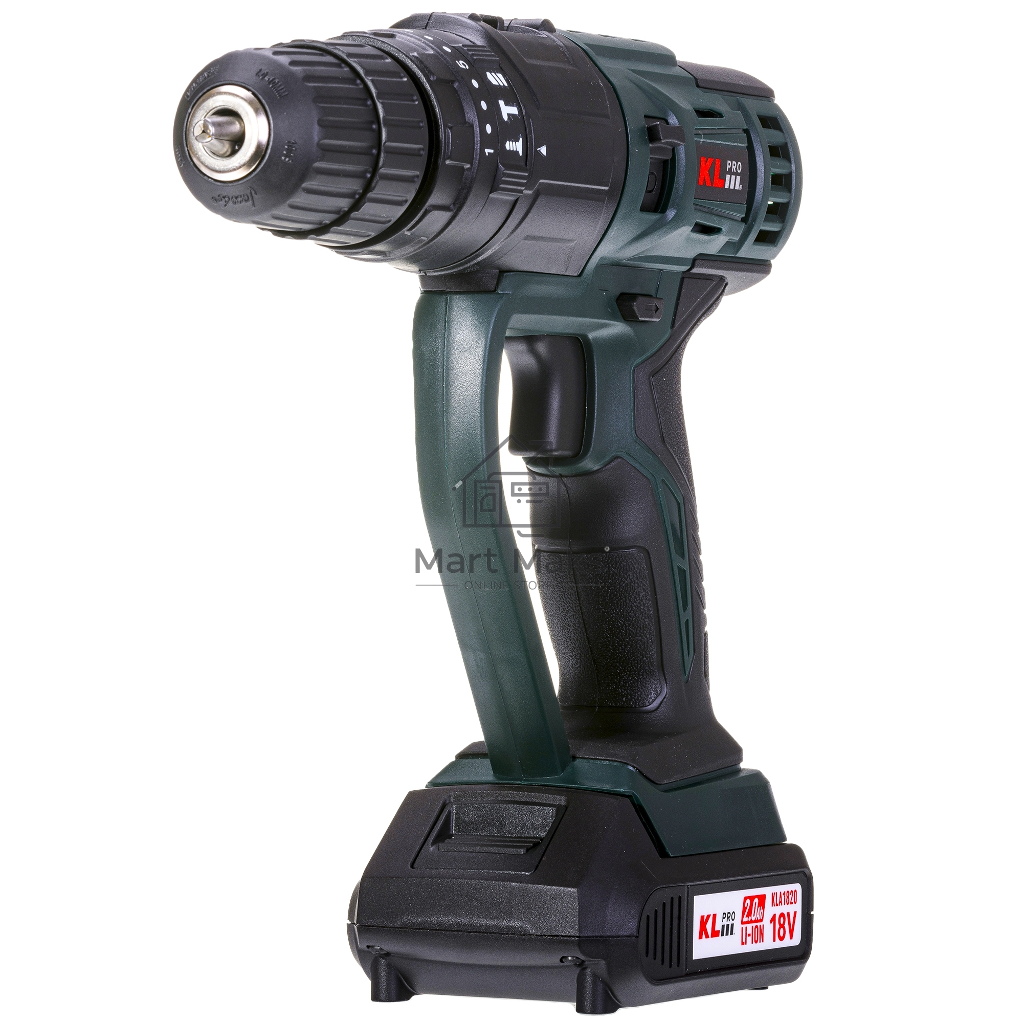 Профессиональный беспроводной мульти сет KLPRO KLMS18-20 4в1 реноватор/уд шуруповерт/диск пила/лобзик (18В, Li-ion-2шт, 2.0А·ч,З/У, сумка + 20 аксес)