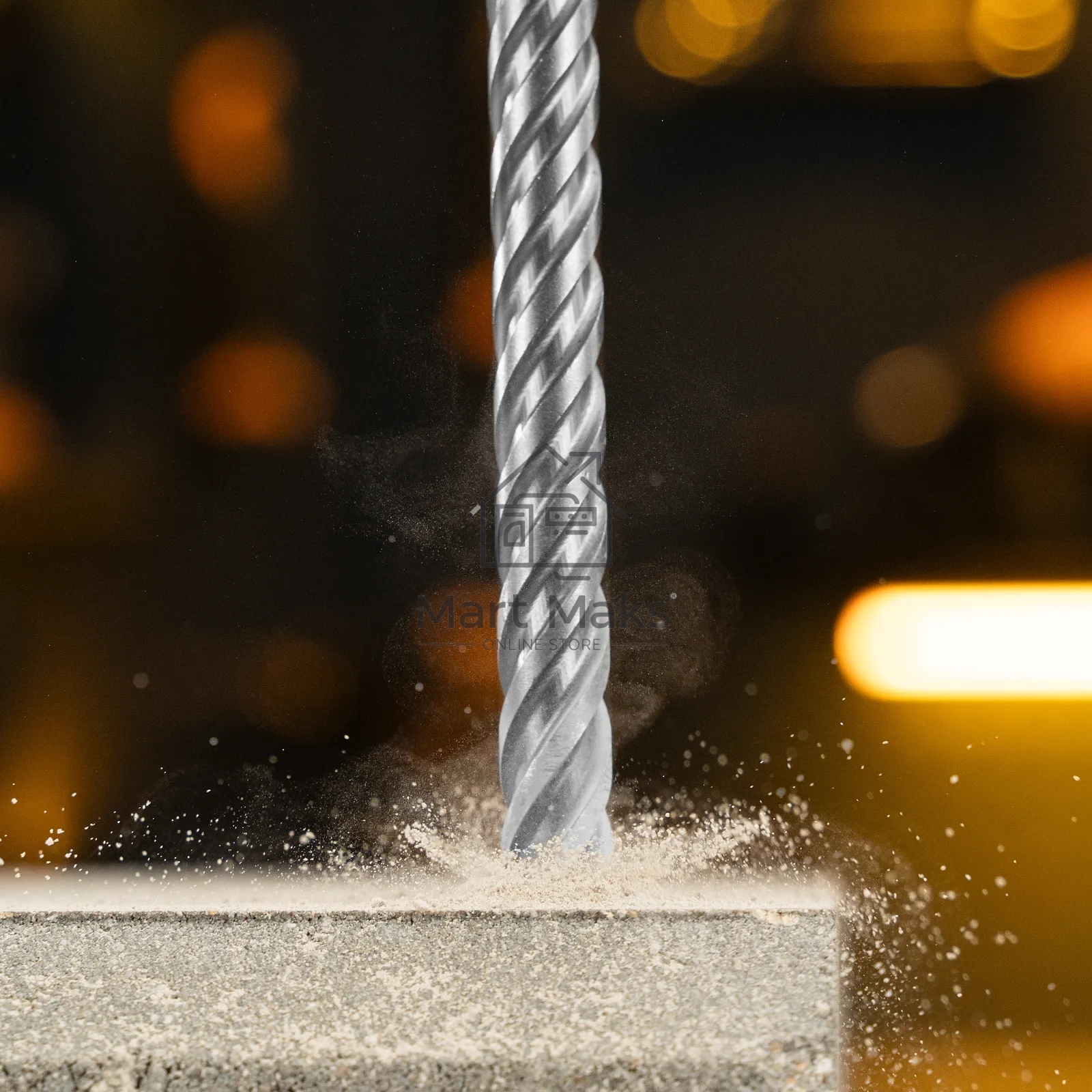 Бур по бетону Denzel цельная крестовая пластина, 14x215 мм, SDS PLUS