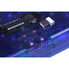 Клавиатура беспроводная Redragon Garen Pro RU RGb, бел/син, градиент,BT+2.4