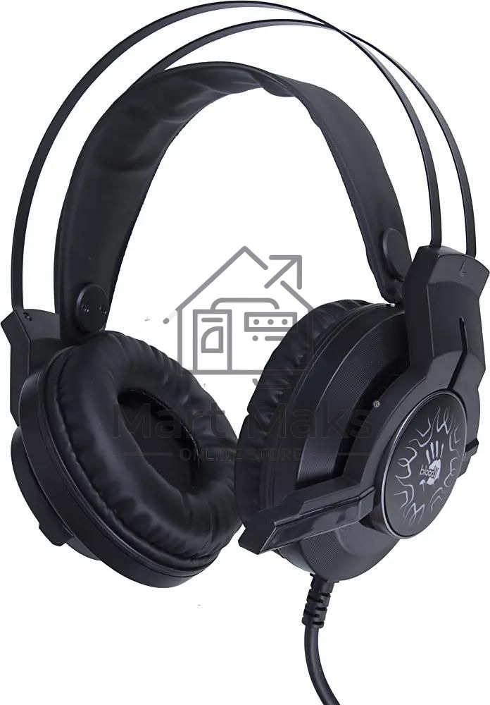 Гарнитура проводная с микрофоном A4 Bloody J437 черный 1.8м мониторные USB оголовье (J437)