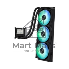 Жидкостная система охлаждения ASUS MAX GAMING LC 360 ARGB LCD черный, алюминий/медь, 2500 об/мин, 35.5 дБ, 4 pin