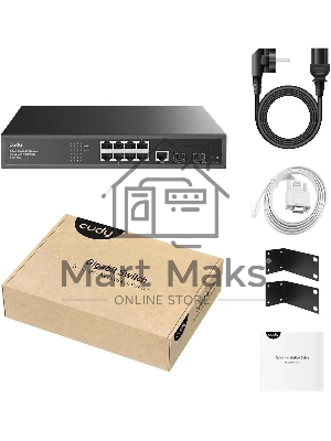 Коммутатор Cudy GS2008S2 (L2) 8x1Gbит/с 2SFP управляемый