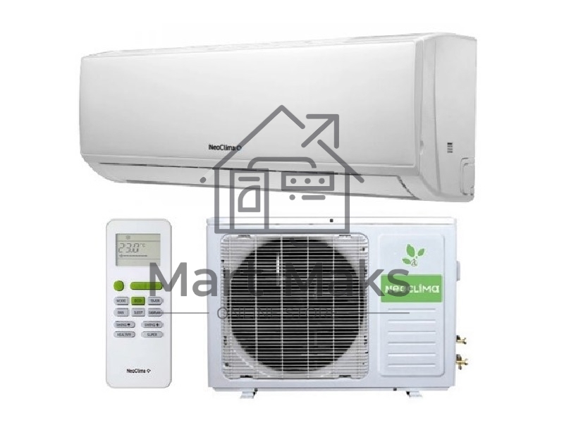 Кондиционер сплит-система настенного типа NeoClima NS/NU-HAL12F32 12000 BTU, 35 м², 31/42 дБ, охлаждение, обогрев, осушение, белый