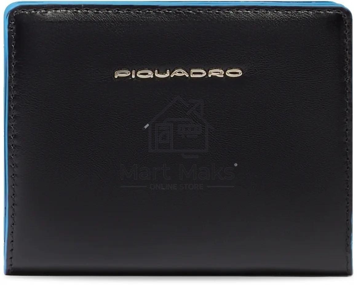 Кошелек женский Piquadro Blue Square PD6660B2R/N черный натур.кожа