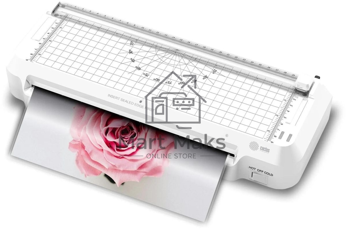 Ламинатор Cactus CS-LAB-F2 белый A4 (70-125мкм) 25 см/мин (2 вал.) хол. лам. лам. фото