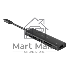 USB-концентратор A4Tech DST-60C, USB Type-C, USB/HDMI/SD, USB Type-C