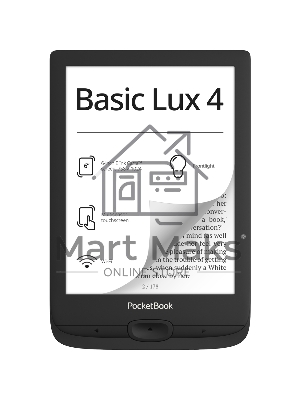Электронная книга PocketBook 618 Basic Lux Ink черный (PB618-P-WW)