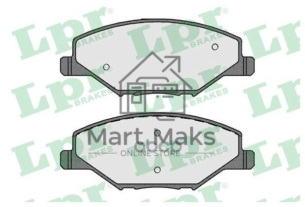 Колодки тормозные передние LPR 05P1795, комплект
