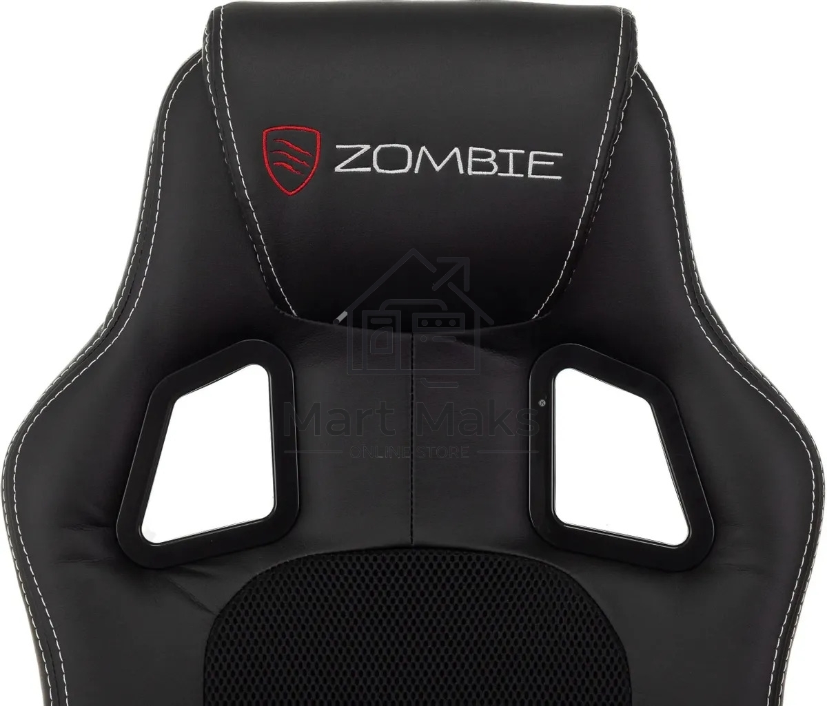 Кресло игровое Zombie Arena черный, эко.кожа/ткань, крестов. пластик