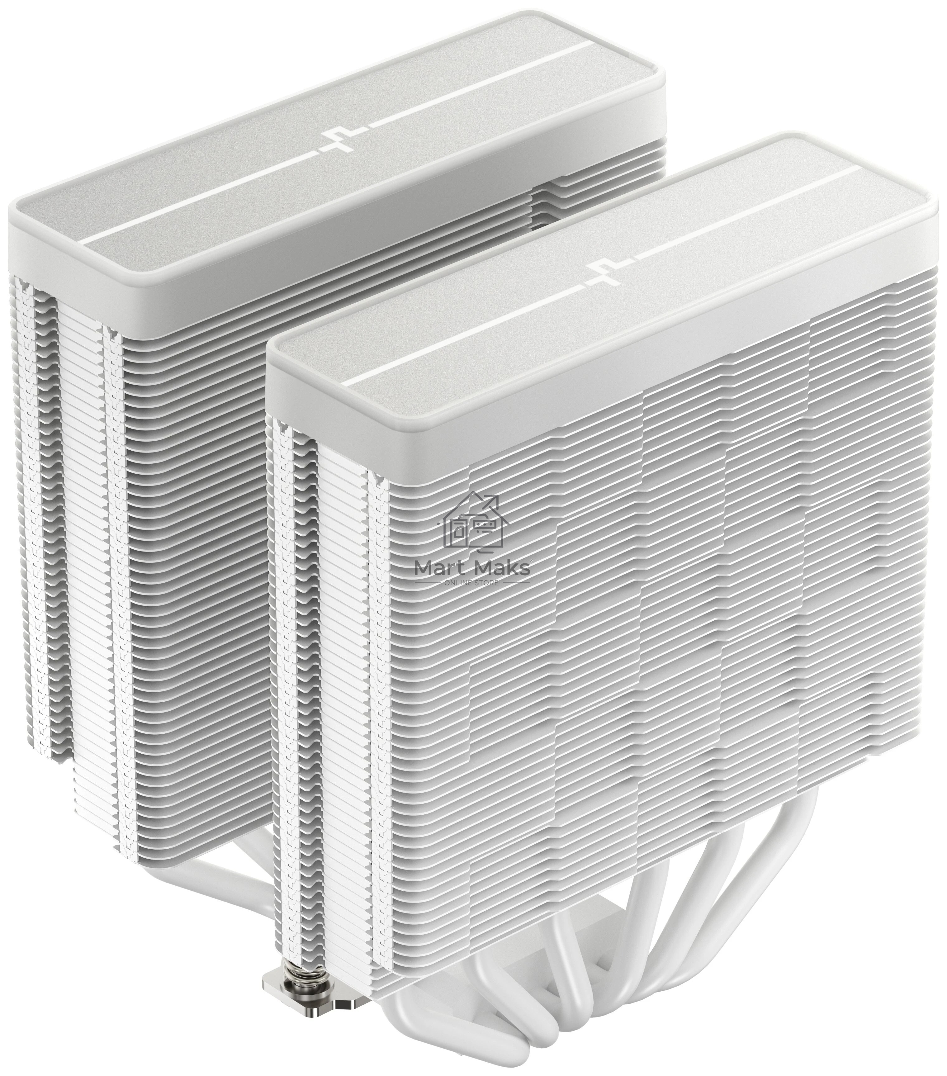 Кулер для процессора DEEPCOOL AG620 WH ARGB V2 LGA20XX/1700/1200/115X/AM5/AM4 (9шт/кор, TDP 260W, PWM, ARGB DUAL Fan 120mm, 6 тепл. трубок, белый) RET