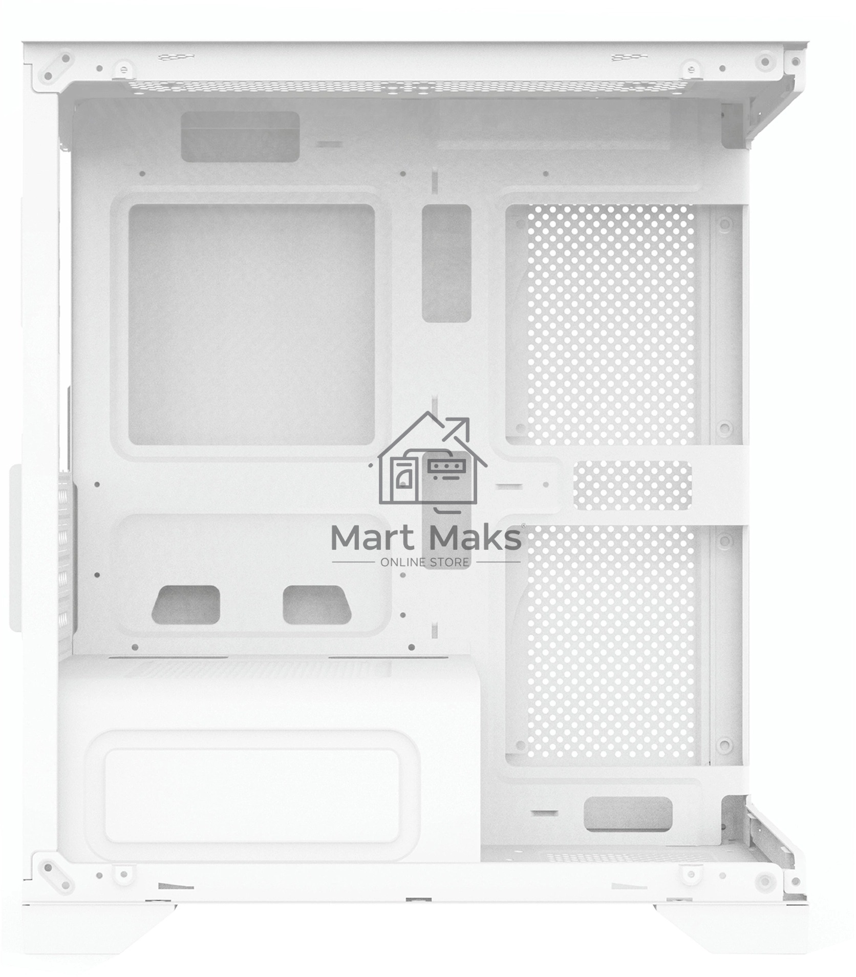 Компьютерный корпус Bloody BD-CC103F белый без БП mATX 7x120mm 1xUSB2.0 1xUSB3.0 audio bott PSU