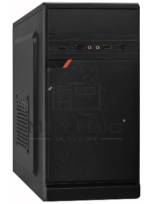 Компьютерный корпус Minitower ExeGate BAA-106-UNS400 (mATX, БП UNS400 с вент. 12см, 2*USB, аудио, черный)