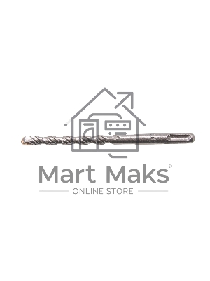 Бур по бетону Denzel двойная спираль, Cobalt W-tip, 10x160 мм, SDS PLUS