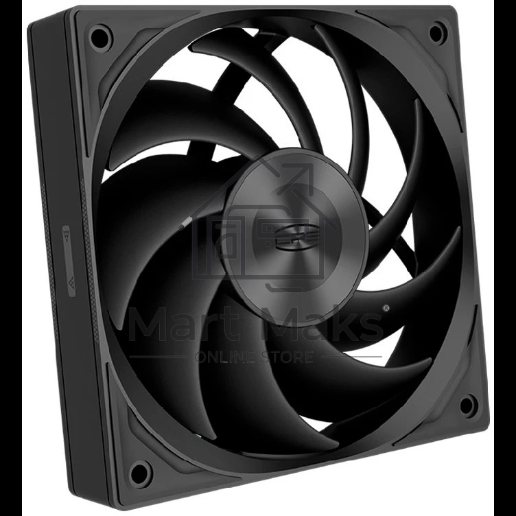 Кулер для ПК PCCooler F5R120 BK 3IN1 черный (120x120x25mm, 4-pin PWM, 46CFM, 26.88dBA, 1800RPM, 3pcs)
