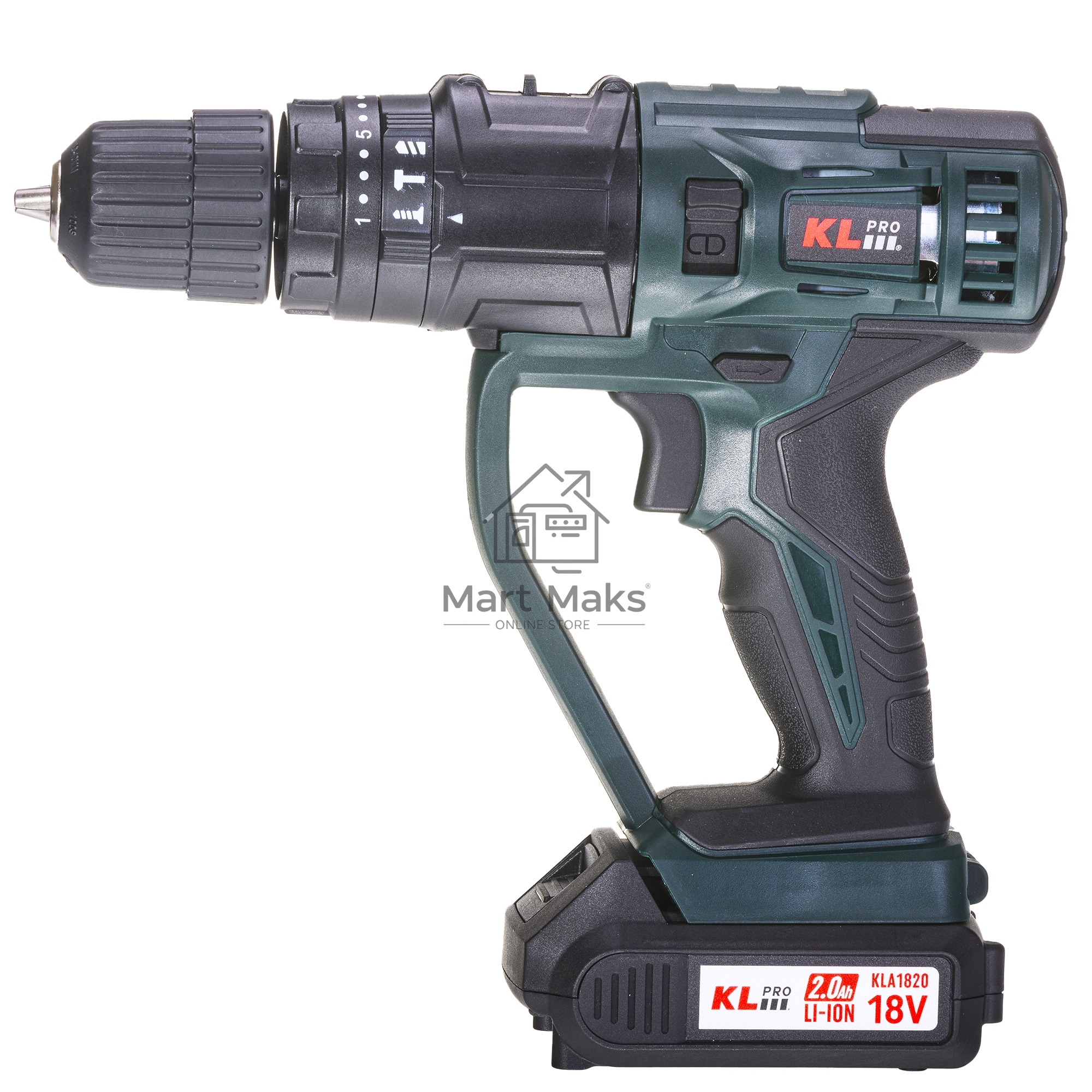 Профессиональный беспроводной мульти сет KLPRO KLMS18-20 4в1 реноватор/уд шуруповерт/диск пила/лобзик (18В, Li-ion-2шт, 2.0А·ч,З/У, сумка + 20 аксес)