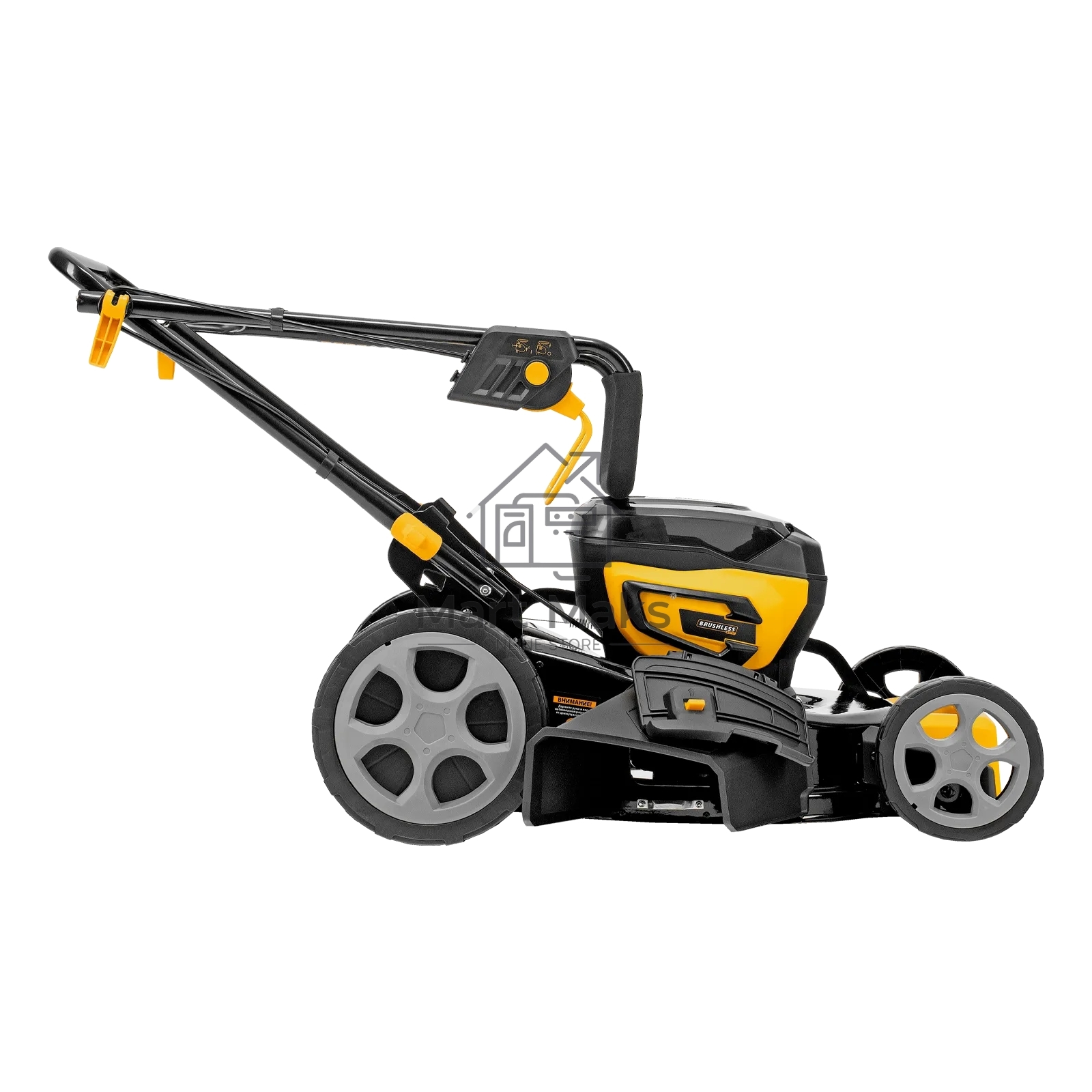 Газонокосилка аккумуляторная бесщет. Denzel DLM-460, 460 мм, травосб. 65 л., Li-Ion, 40 В