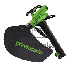 Воздуходув-Садовый Пылесос аккумуляторный GreenWorks GD40BVIIk4, 40V, бесщеточный, c 1хАКБ 4Ач и ЗУ (2406907UB)
