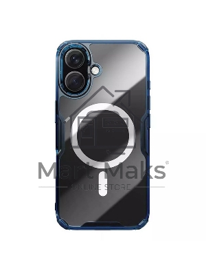 Чехол Nature TPU Pro Magnetic Case, синий, (AP iP16 Plus)