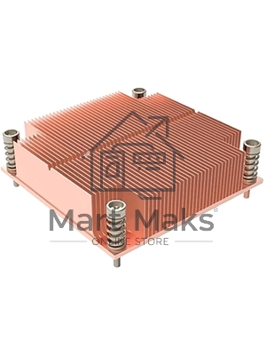 Радиатор для процессора Alseye 1U1C-1700 медь, 125 Вт, 25 мм