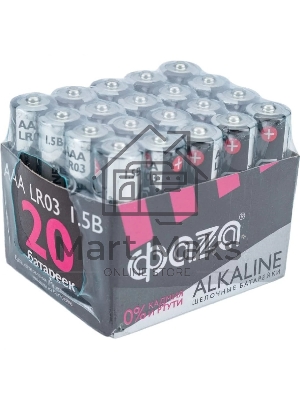 Элемент питания LR03 (AAA) алкалиновая уп. 20 шт. ФАZА Alkaline Pack-20