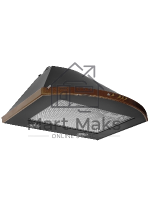 Вытяжка каминная Elikor Сигма 60П-650-К3Д антрацит/бронза, 60 см, 650 куб. м/ч, 56 дБ