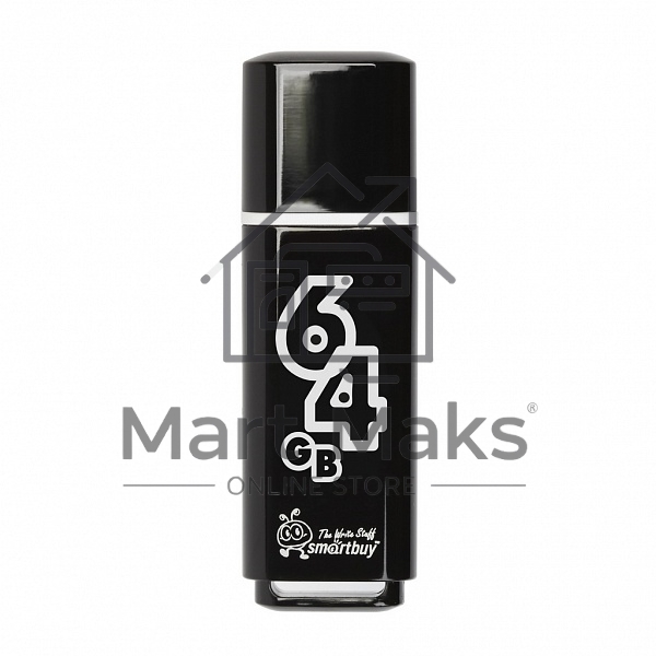 Флешка USB R/W R/W SmartBuy 64Gb USB Drive SmartBuy Glossy series Black (SB64GBGS-K)