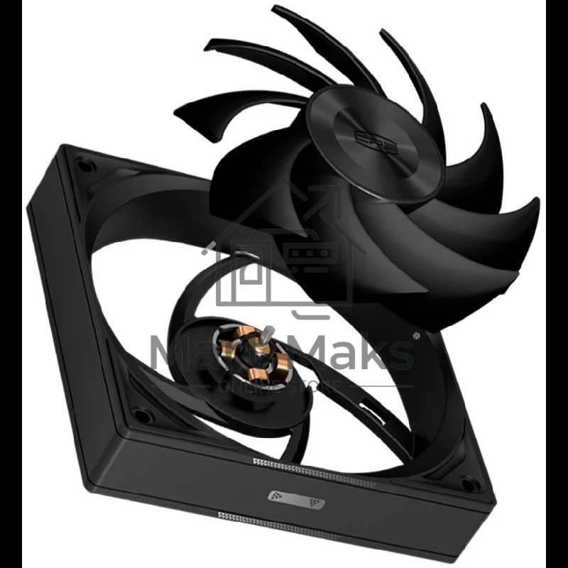 Кулер для ПК PCCooler F5R120 BK 3IN1 черный (120x120x25mm, 4-pin PWM, 46CFM, 26.88dBA, 1800RPM, 3pcs)