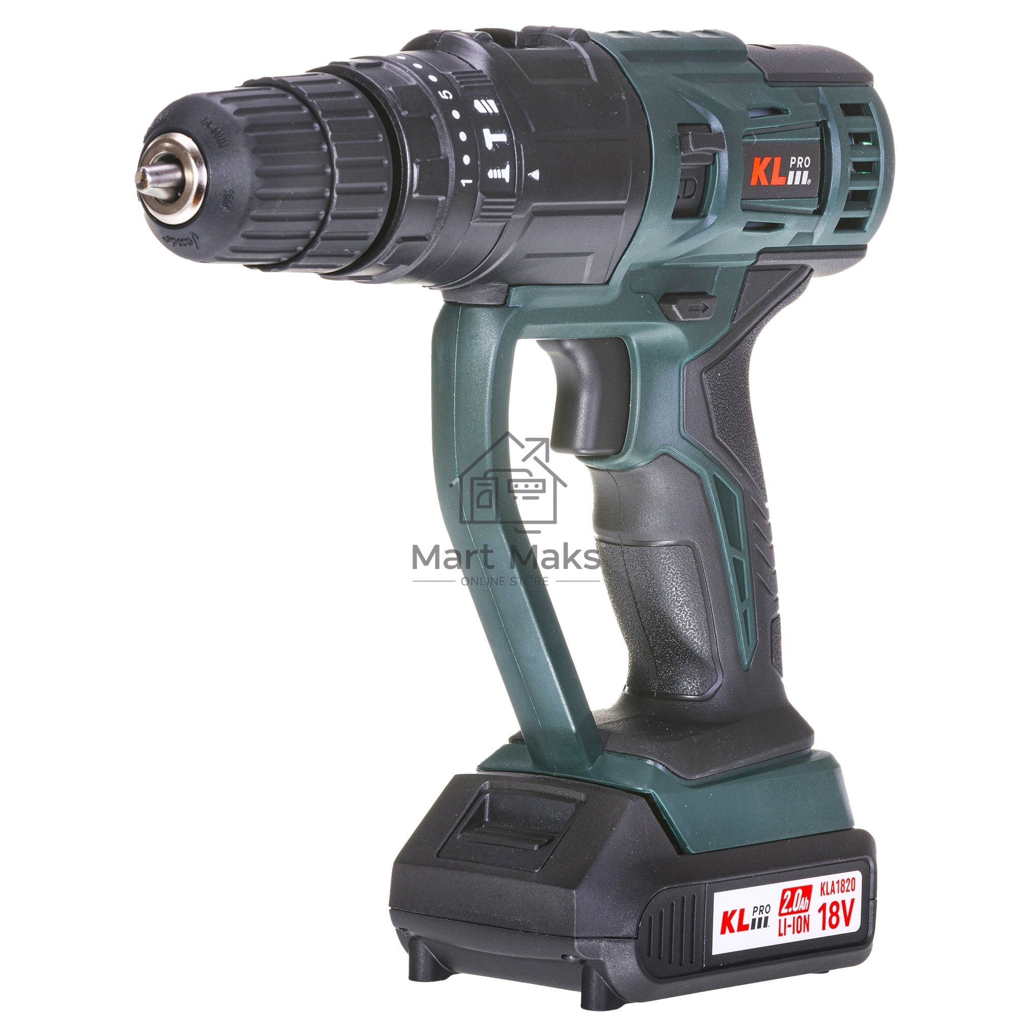 Профессиональный беспроводной мульти сет KLPRO KLMS18-20 4в1 реноватор/уд шуруповерт/диск пила/лобзик (18В, Li-ion-2шт, 2.0А·ч,З/У, сумка + 20 аксес)