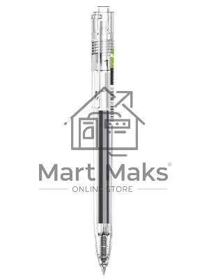 Ручка гелевая автоматическая Deli EG05-BK прозрачный, d=0.5мм, черные чернила