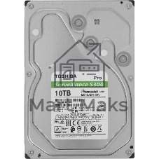 Жесткий диск HDD Toshiba S300 Pro 10Tb 7200rpm SATA III 512Mb 3.5