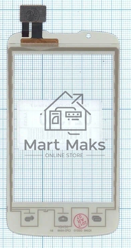 Сенсорное стекло (тачскрин) для Fly IQ436 Era Nano 3, белое