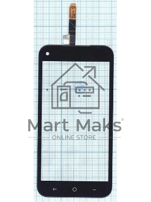 Сенсорное стекло (тачскрин) HF6-GP0 F6043018 ZR 1425 FPC-V1.0, черное