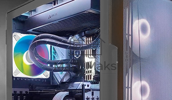 Вентилятор для корпуса Arctic P12 PWM PST A-RGB белый, 120 мм, 2000 об/мин, 22.5 дБ, 4 pin