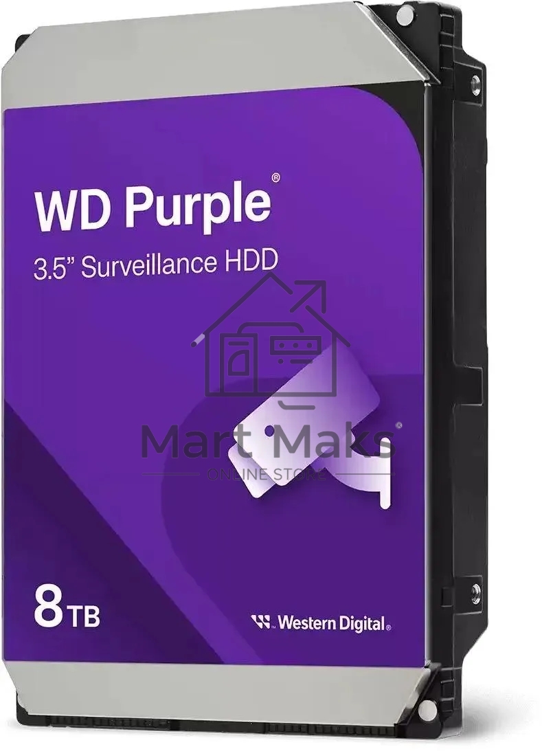 Жесткий диск Western Digital 8TB Purple (WD85PURZ) Serial ATA III, 5640- rpm, 256Mb, 3.5