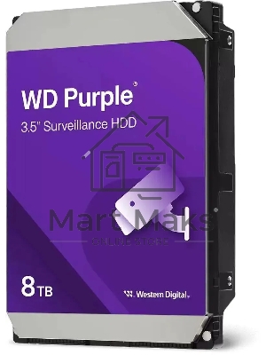 Жесткий диск Western Digital 8Tb Purple (WD85PURZ) Serial ATA III, 5640- rpm, 256Mb, 3.5