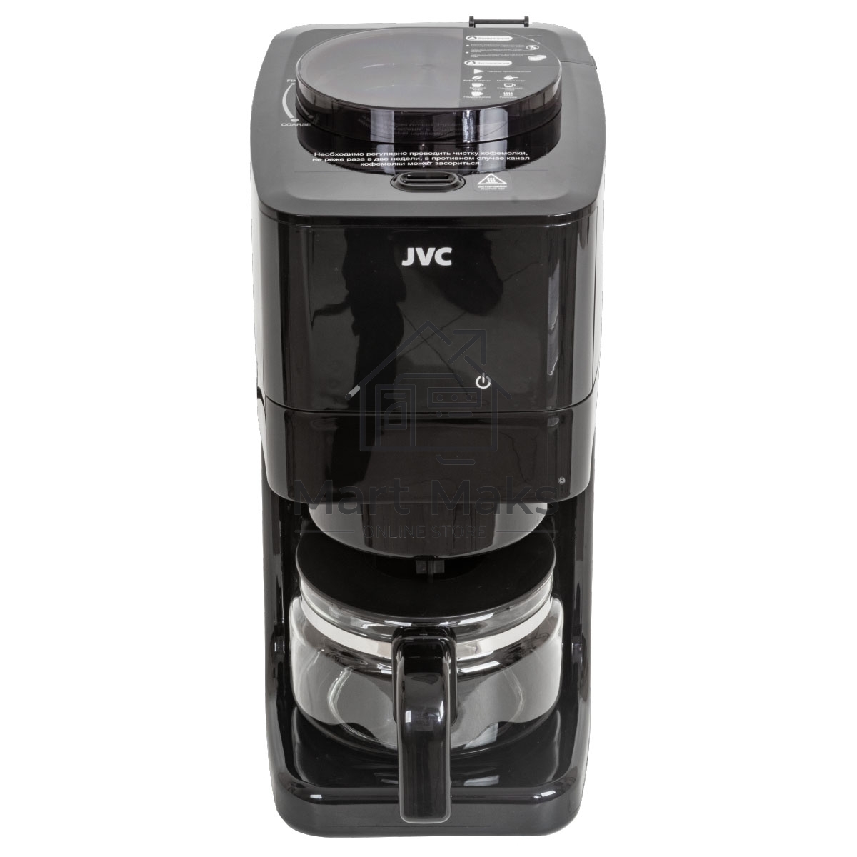 Кофеварка капельная JVC JK-CF37 черный, зерновой/молотый, 0.6 л, 730 Вт