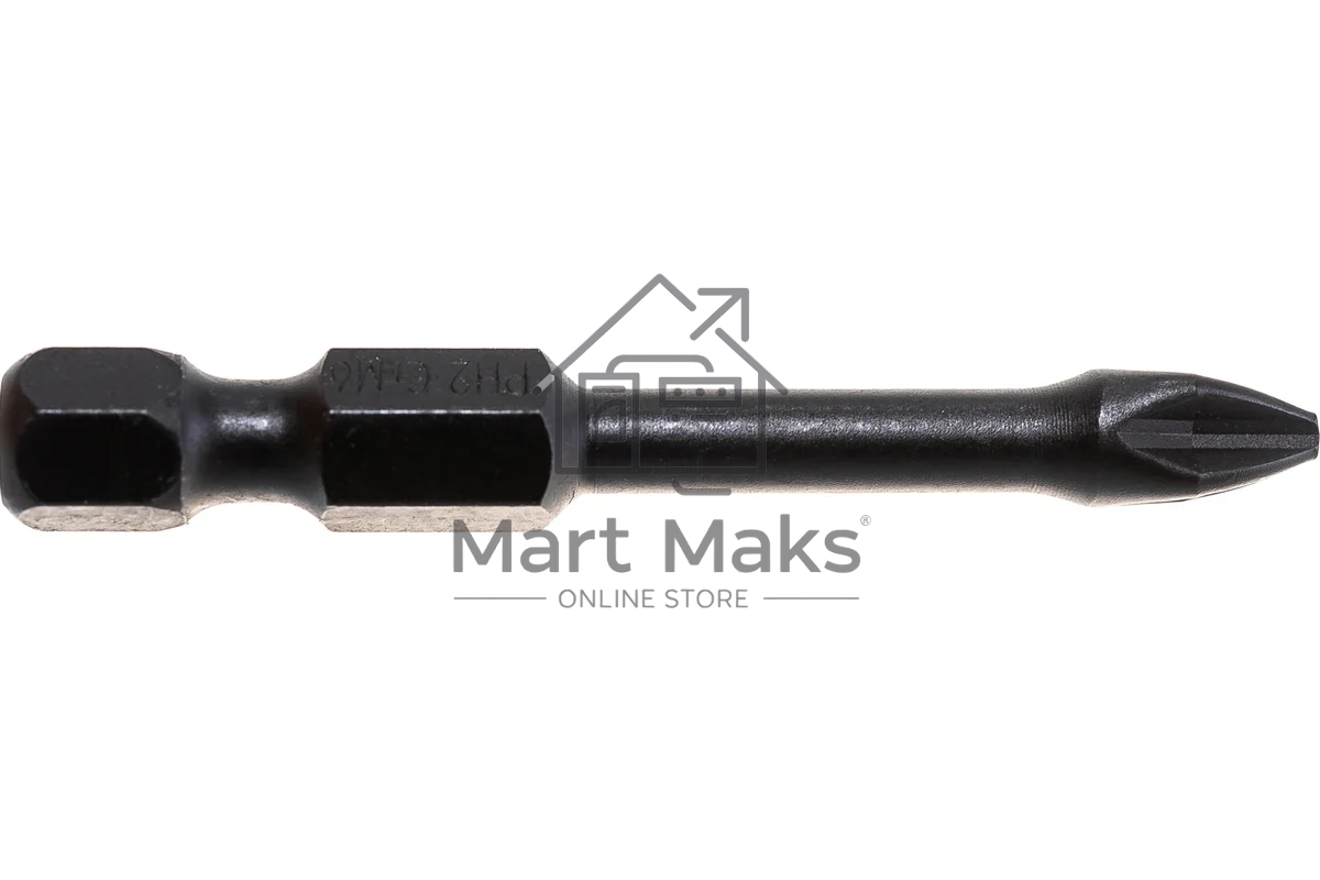 Бита ЗУБР ПРОФИ 26021-2-50-S10E 1/4'' PH2 50мм 10шт в пластиковом боксе на карт.