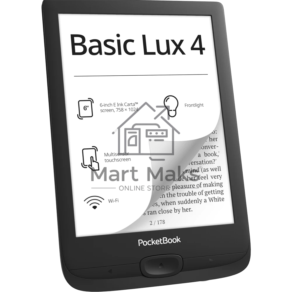 Электронная книга PocketBook 618 Basic Lux Ink Black (PB618-P-WW)