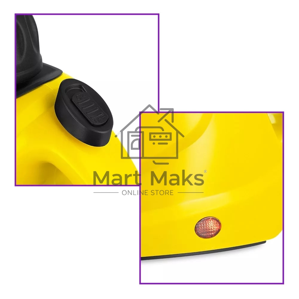 Пароочиститель ручной KITFORT KT-9138-3 черно-желтый, 1050 Вт