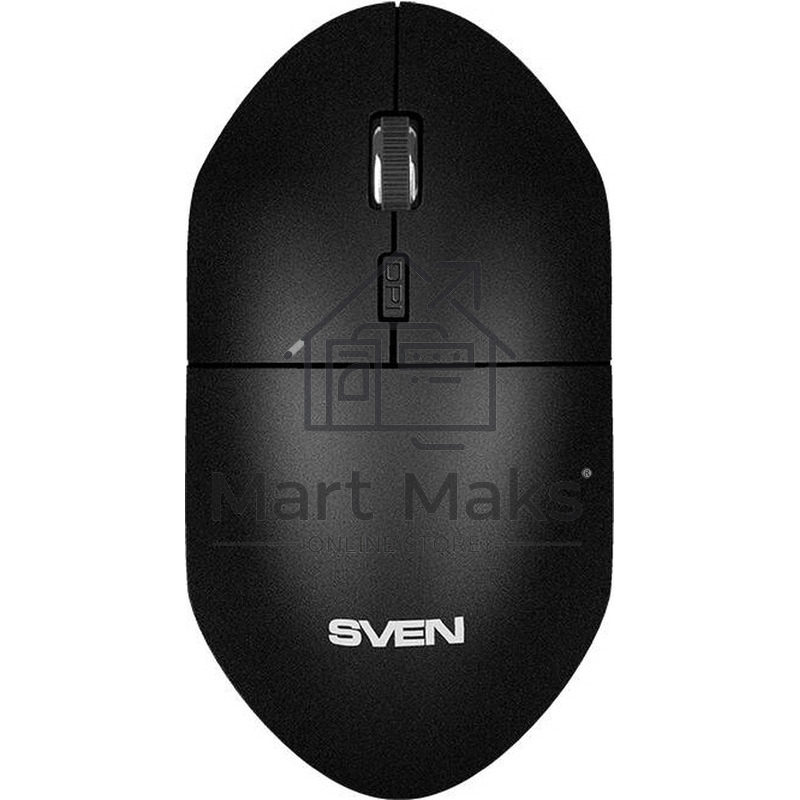 Мышь беспроводная SVEN RX-515SW черный, 1600 dpi, радиоканал, USB, кнопки - 4