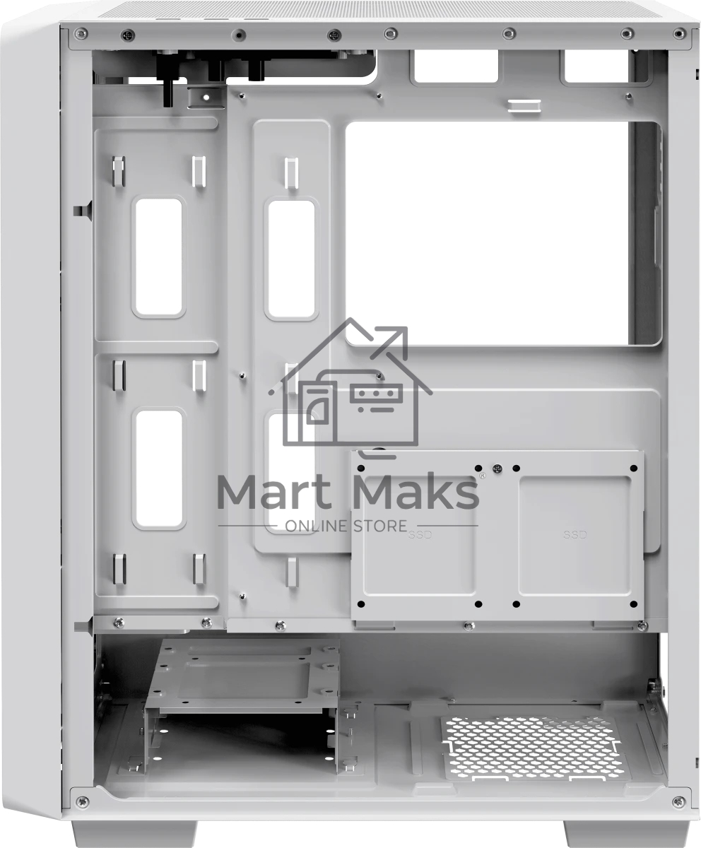 Компьютерный корпус Ocypus Gamma C60 WH ATX / win / white / no PSU / Tempered Glass