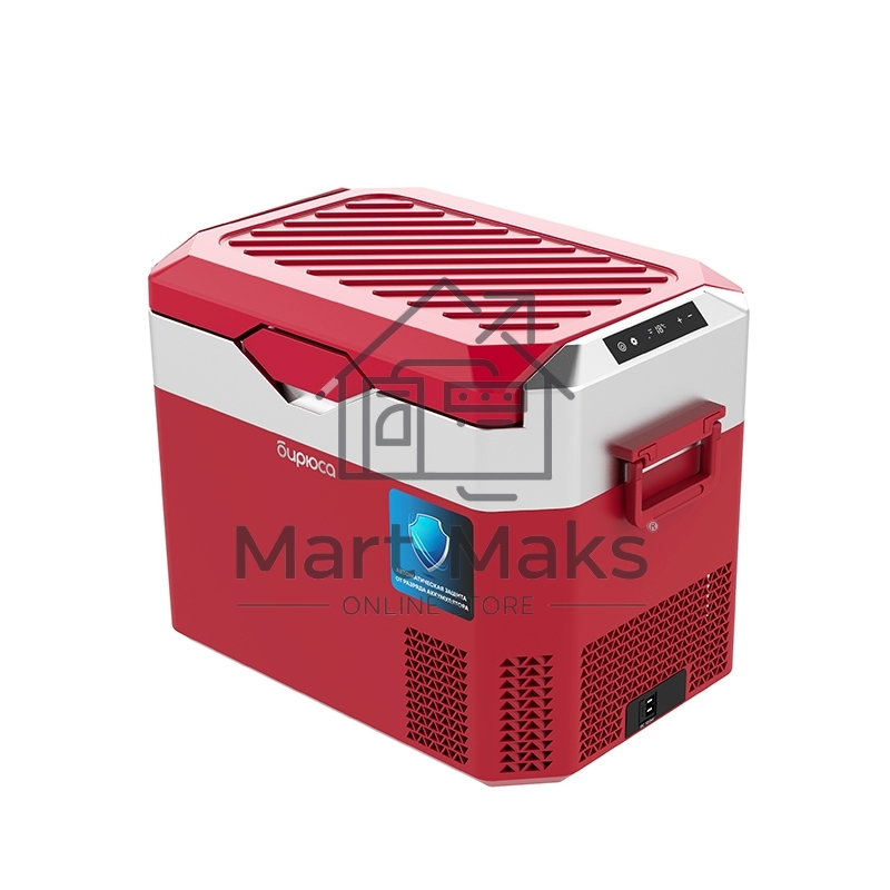 Холодильник автомобильный бордовый Бирюса НС-30P3