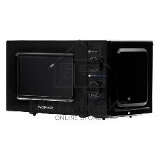 Микроволновая печь HOME HMM207BB черный, 20 л, 700 Вт, переключатели — поворотный механизм